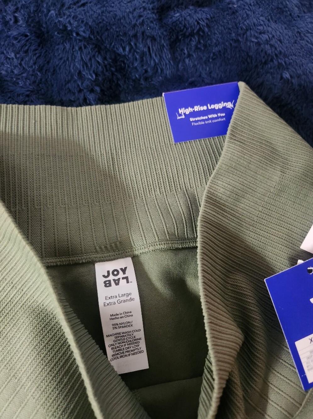 JoyLab Olive Ribbed Leggings - Picture 8 of 10